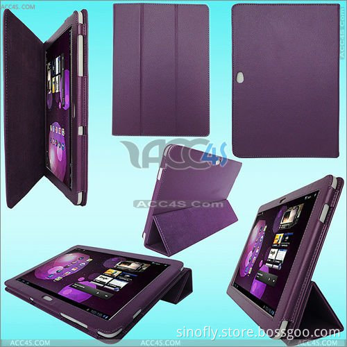 Litchi Pattern Folding Stand PU Leather Case Cover for Samsung Galaxy Tab2 / P5100 Note P-Samp5100case001